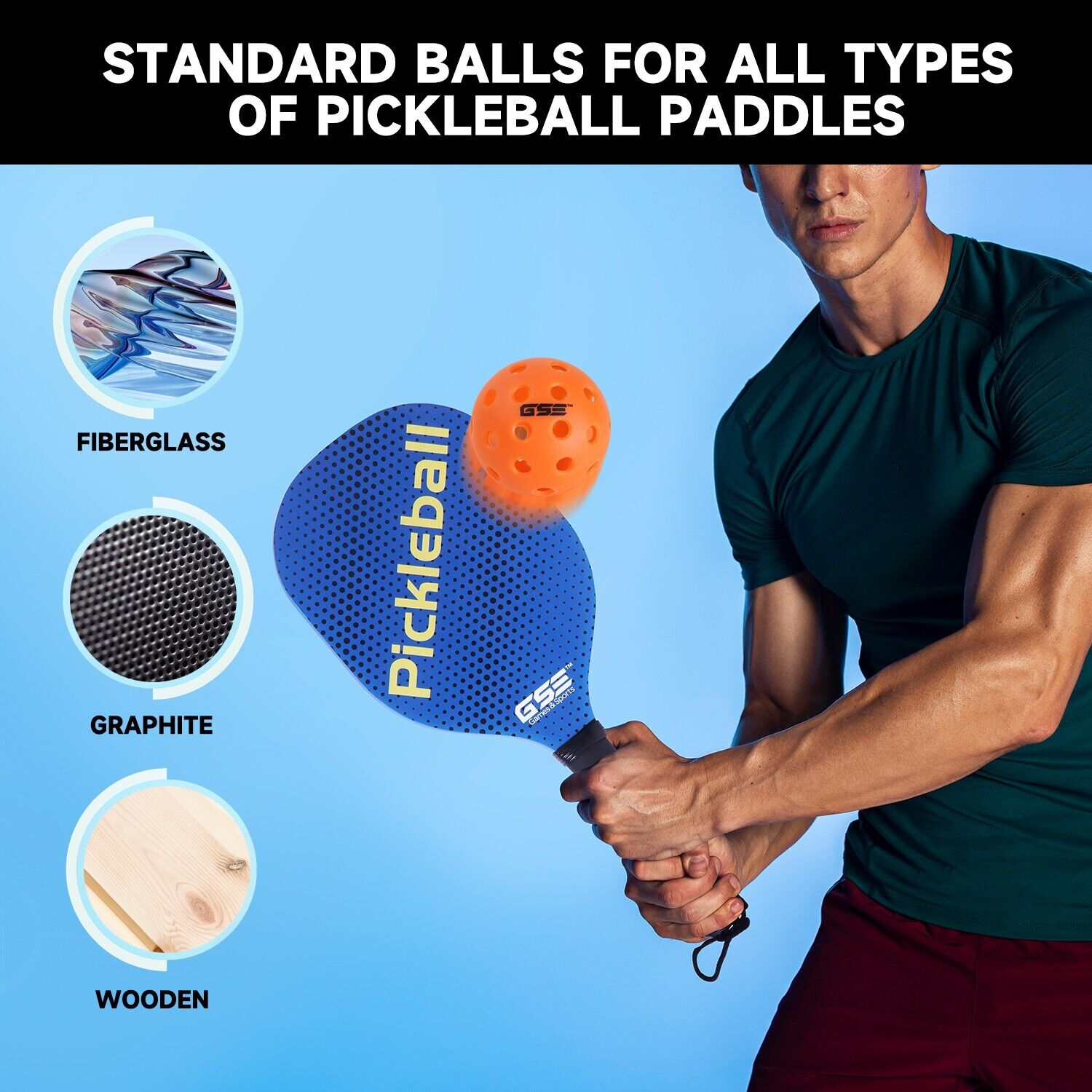 12-Pack Outdoor Pickleball Balls - USAPA Approved