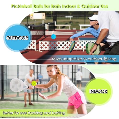 6 Pack Outdoor High-Elasticity Pickleball Balls