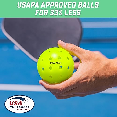 GoSports GS 40 USAPA Pickleball Balls - 12 Pack