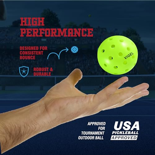 USAPA Approved Premium Outdoor Pickleball Balls Set