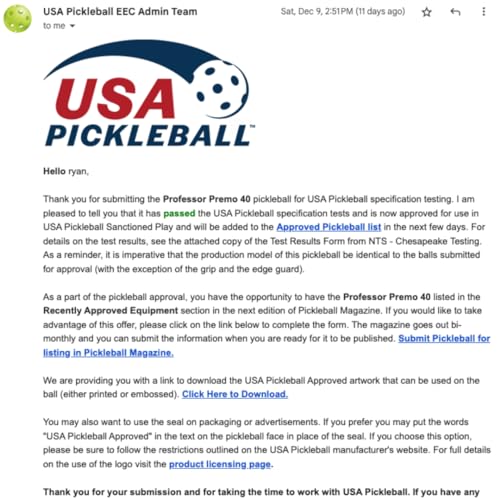 Premium Outdoor Pickleball Balls - USAPA Approved