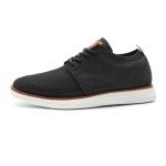 Bruno Marc Men's Lightweight Black Mesh Sneakers