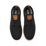 Bruno Marc Men's Lightweight Black Mesh Sneakers