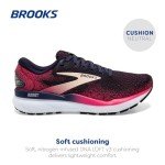 Brooks Ghost 16 Women's Sneakers, Peacoat Raspberry
