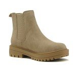 Soda Pilot Women's Beige Chelsea Ankle Boots