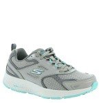 Skechers Women's Gray/Turquoise Wide Sneakers