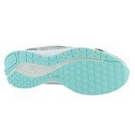 Skechers Women's Gray/Turquoise Wide Sneakers
