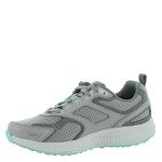 Skechers Women's Gray/Turquoise Wide Sneakers