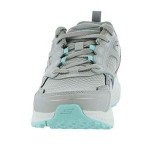 Skechers Women's Gray/Turquoise Wide Sneakers