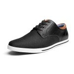 Bruno Marc Men's Casual Sneakers, Black, Size 44