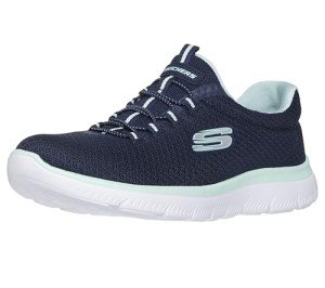 Skechers Women's Summit Sneakers, Navy & Aqua Trim