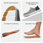 Bruno Marc Men's Arch Support Slip-On Sneakers