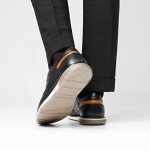 Bruno Marc Men's Black Casual Derby Sneakers