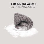 HomeTop Women's Fuzzy Memory Foam House Shoes