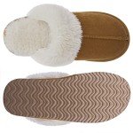 Litfun Women's Fuzzy Memory Foam House Slippers