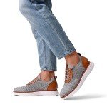 Bruno Marc Men's Gray Dress Sneakers, Size 46