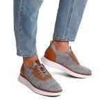 Bruno Marc Men's Gray Dress Sneakers, Size 46