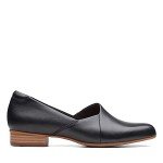 Clarks Women's Black Leather Juliet Loafers, Size 7