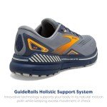 Brooks Adrenaline GTS 23 Men's Sneakers - Grey/Blue/Orange