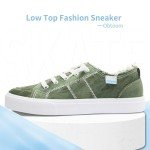 Women's Olive Green Leopard Slip-On Sneakers