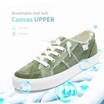 Women's Olive Green Leopard Slip-On Sneakers