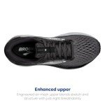 Brooks Ghost 16 Men's Sneakers, White and Black