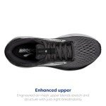 Brooks Ghost 16 Women's Sneakers - Black/Grey/White