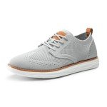 Bruno Marc Men's Grey Casual Lace-Up Sneakers