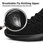 Men's Lightweight Breathable Slip-On Sneakers - Black 10.5