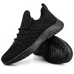 Men's Lightweight Breathable Slip-On Sneakers - Black 10.5