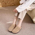Asgard Women's Taupe Suede Arch Support Mules