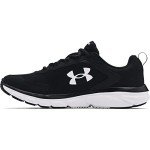 Under Armour Men's Charged Assert 9, Black (001)/White, 9.5 X-Wide US