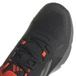 adidas Men's Terrex Soulstride Trail Running Sneaker, Black/Grey/Solar Red, 9.5