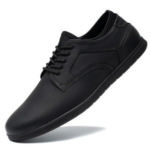 Cestfini All Black Men's Casual Dress Sneakers