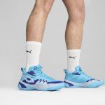 PUMA Men's Genetics Basketball Shoe Sneaker, Bright Aqua, 13