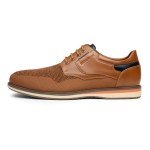 Bruno Marc Men's Mesh Casual Dress Shoes Breathable Oxfords Sneakers LG19008M-2,Size 9.5,Brown-2,SBOX2409M