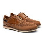 Bruno Marc Men's Mesh Casual Dress Shoes Breathable Oxfords Sneakers LG19008M-2,Size 9.5,Brown-2,SBOX2409M