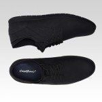 Cestfini Men's Casual Shoes All Black Dress Sneakers Comfortable Fashion Sneakers Business Oxfords Shoes XXDX008M-RT-US-BLACK-10