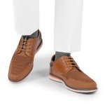 Bruno Marc Men's Mesh Casual Dress Shoes Breathable Oxfords Sneakers LG19008M-2,Size 9.5,Brown-2,SBOX2409M