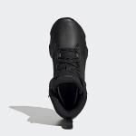 Adidas Men's Leather Mid Walking Shoes, Black/Grey