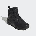 Adidas Men's Leather Mid Walking Shoes, Black/Grey