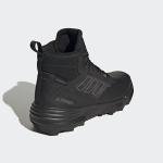 Adidas Men's Leather Mid Walking Shoes, Black/Grey