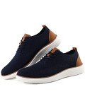Men's Casual Dress Sneakers – Lightweight Navy Oxfords
