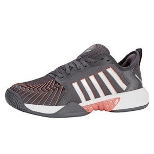 K-Swiss Women's Pickleball Supreme Sneakers, Asphalt/White/Peach