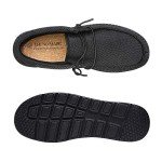 Bruno Marc Men's Lightweight Black Slip-On Sneakers