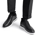 Bruno Marc Men's Black Casual Dress Sneakers, Size 11