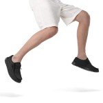 Bruno Marc Men's Lightweight Black Slip-On Sneakers