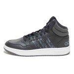 adidas Hoops 3.0 Mid Top Sneakers - Black/Grey
