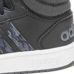 adidas Hoops 3.0 Mid Top Sneakers - Black/Grey