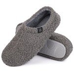 HomeTop Women's Fuzzy Fur Memory Foam Slippers